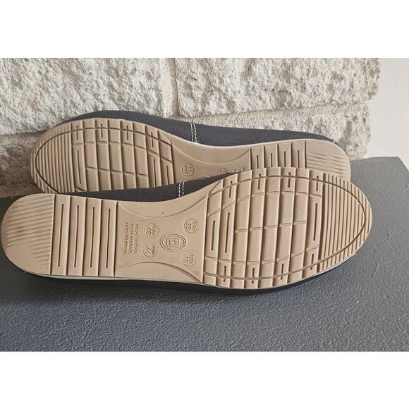 Bottero Leather Moccasin in Navy Blue. Made in Brazil, , Size 10 US, New - Picture 7 of 9